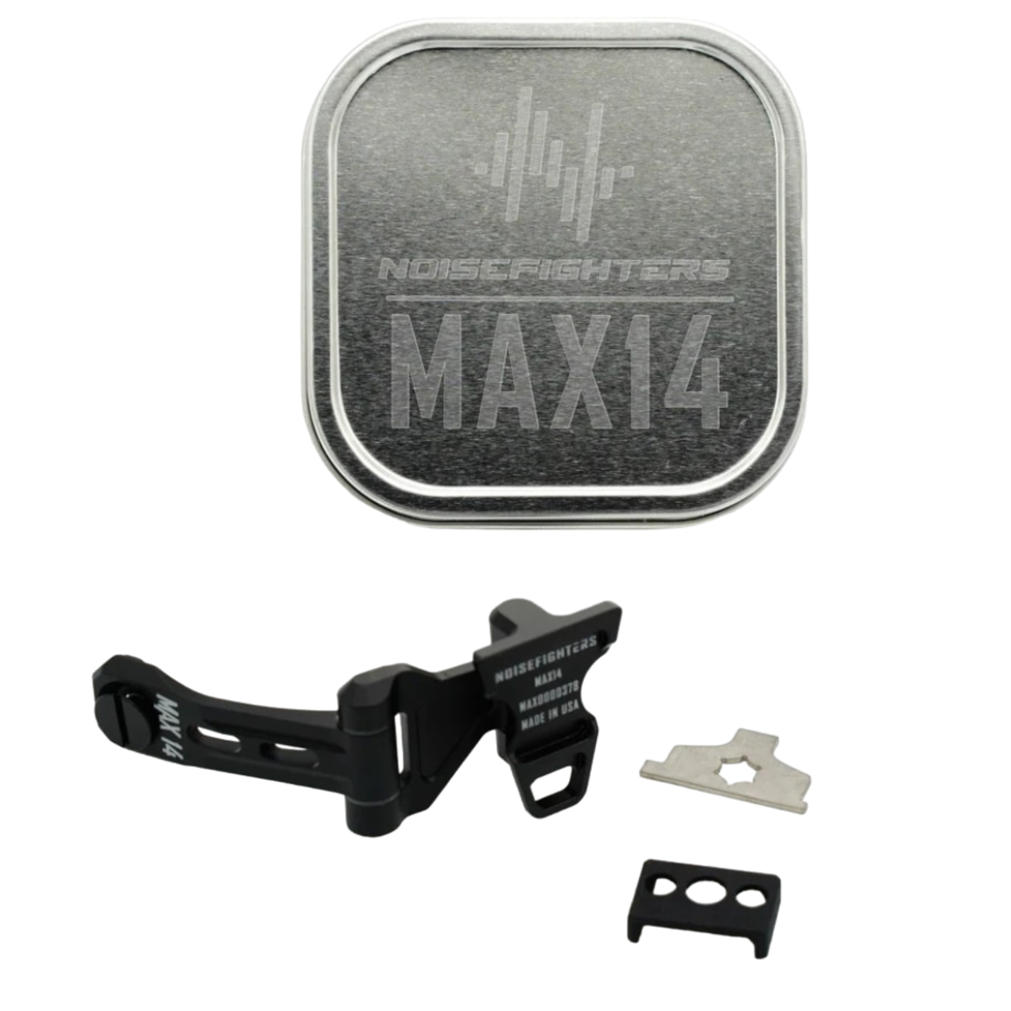 Noisefighters MAX14 J-Arm + Thumb Screw | Nightfall Optics